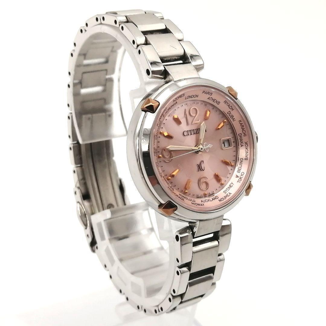 稼働✨ シチズン　XC　腕時計　ティタニアライン　ソーラー 　チタン　デイト