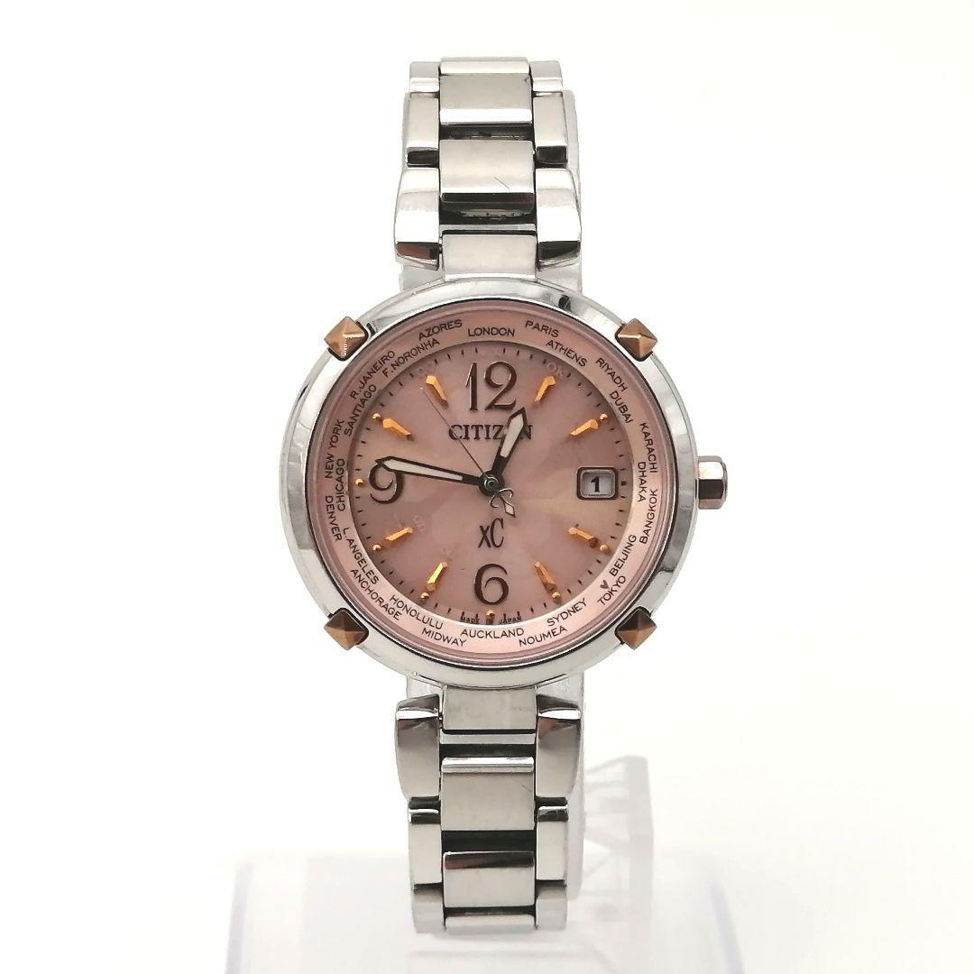 稼働✨ シチズン　XC　腕時計　ティタニアライン　ソーラー 　チタン　デイト