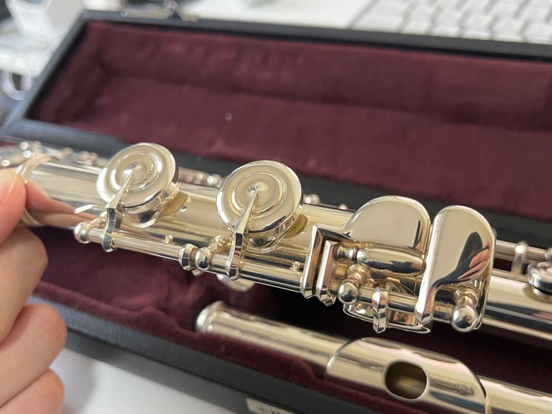 to e　YAMAHA YFL-312 フルート 頭部管銀製 Eメカ付き