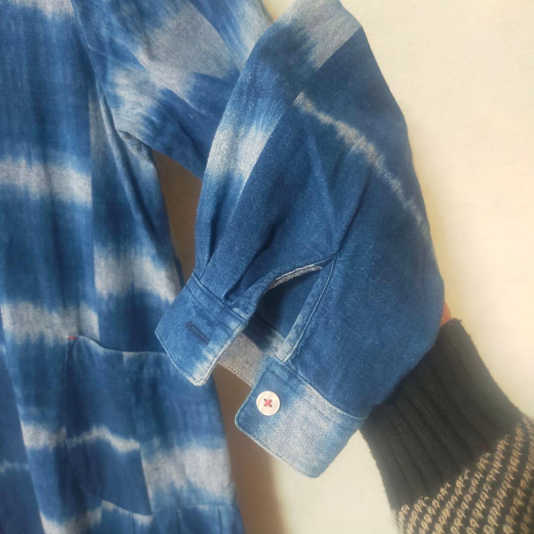 カスリラ タイダイ柄 シャツワンピース M/L
