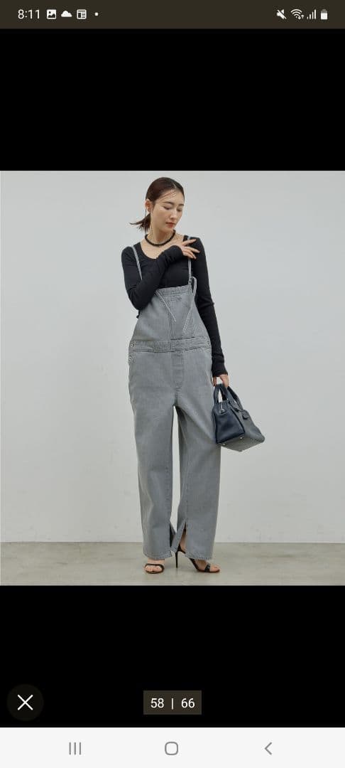 ガリャルダガランテ デニムサロペット グレー サイズ1