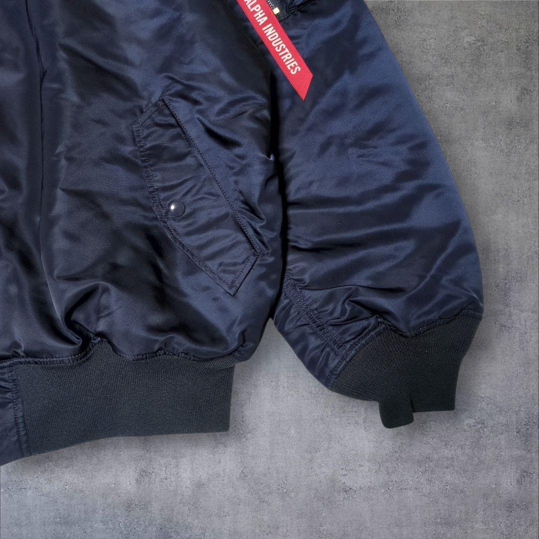 未使用級✨アルファインダストリーズ MA-1 ネイビー 5L 大きいサイズ