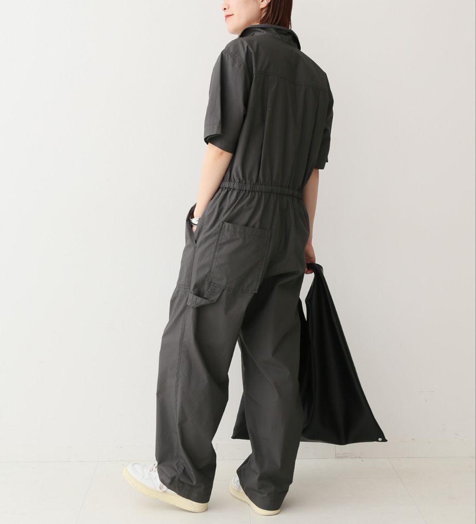 ✨未使用✨Spick＆Span　コットン 半袖ジャンプスーツ　ブラック　38