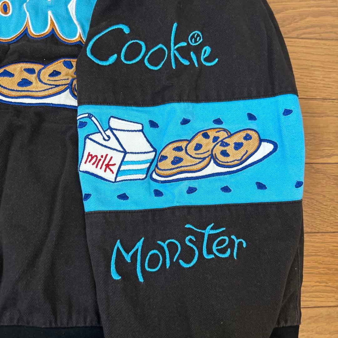 クッキーモンスター　セサミストリート ブルゾン MA-1 古着　ジャケット
