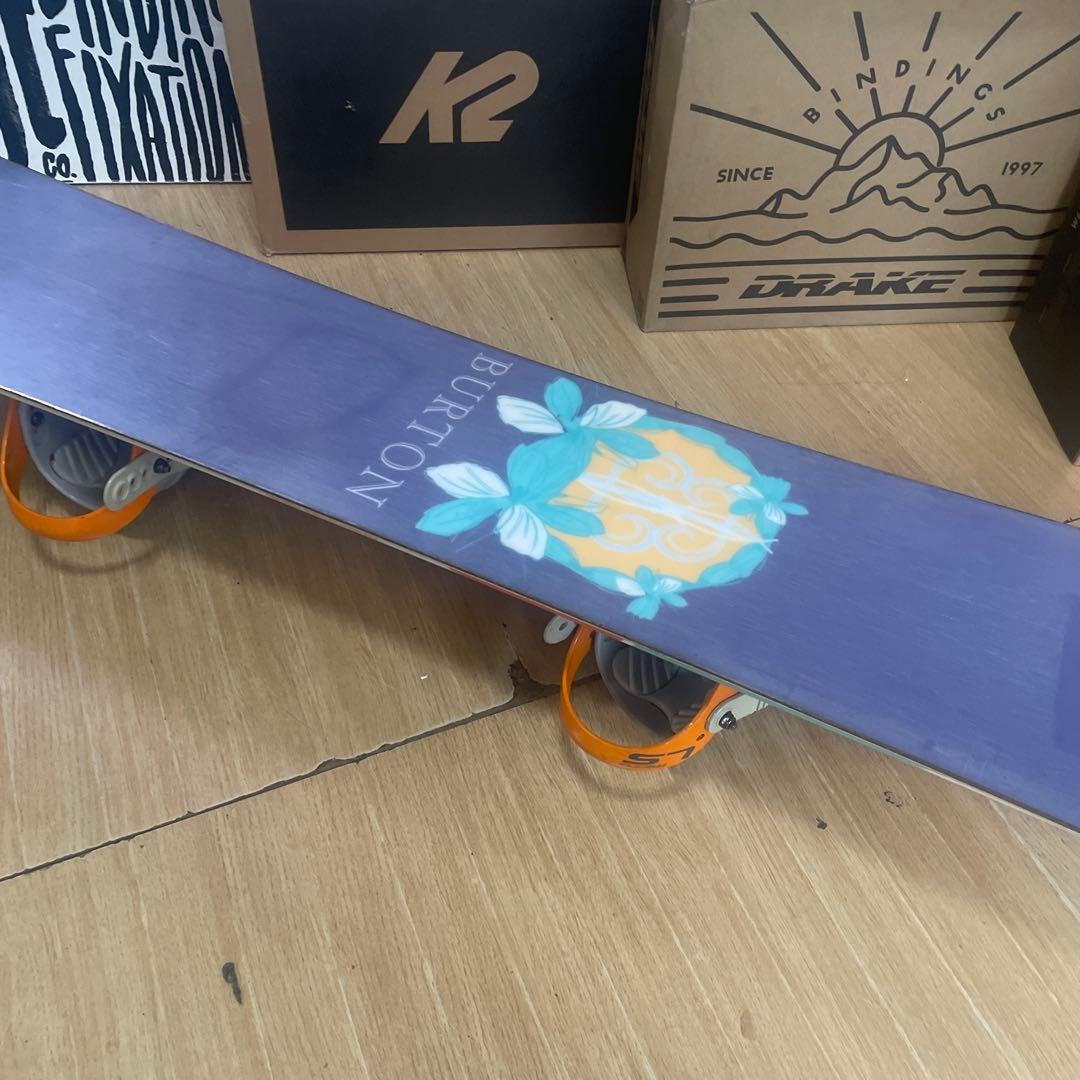 BURTON×RIDE　バートン　バインディング付　スノーボードセット