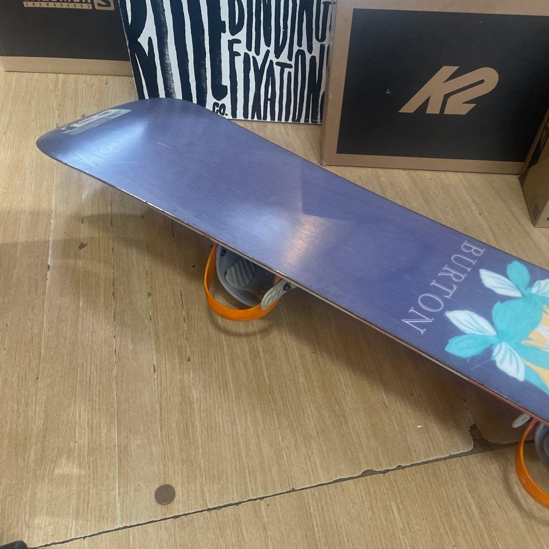 BURTON×RIDE　バートン　バインディング付　スノーボードセット