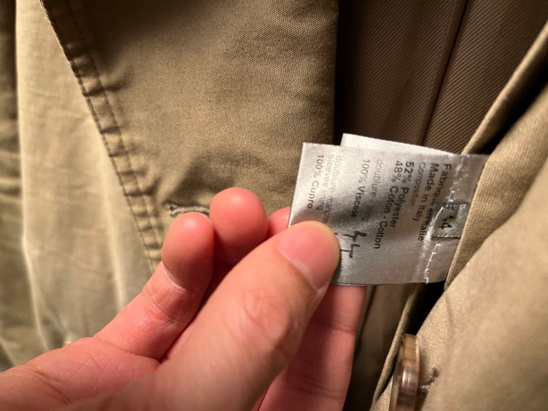 dior homme 2007aw トレンチ 44 エディラストコレクション