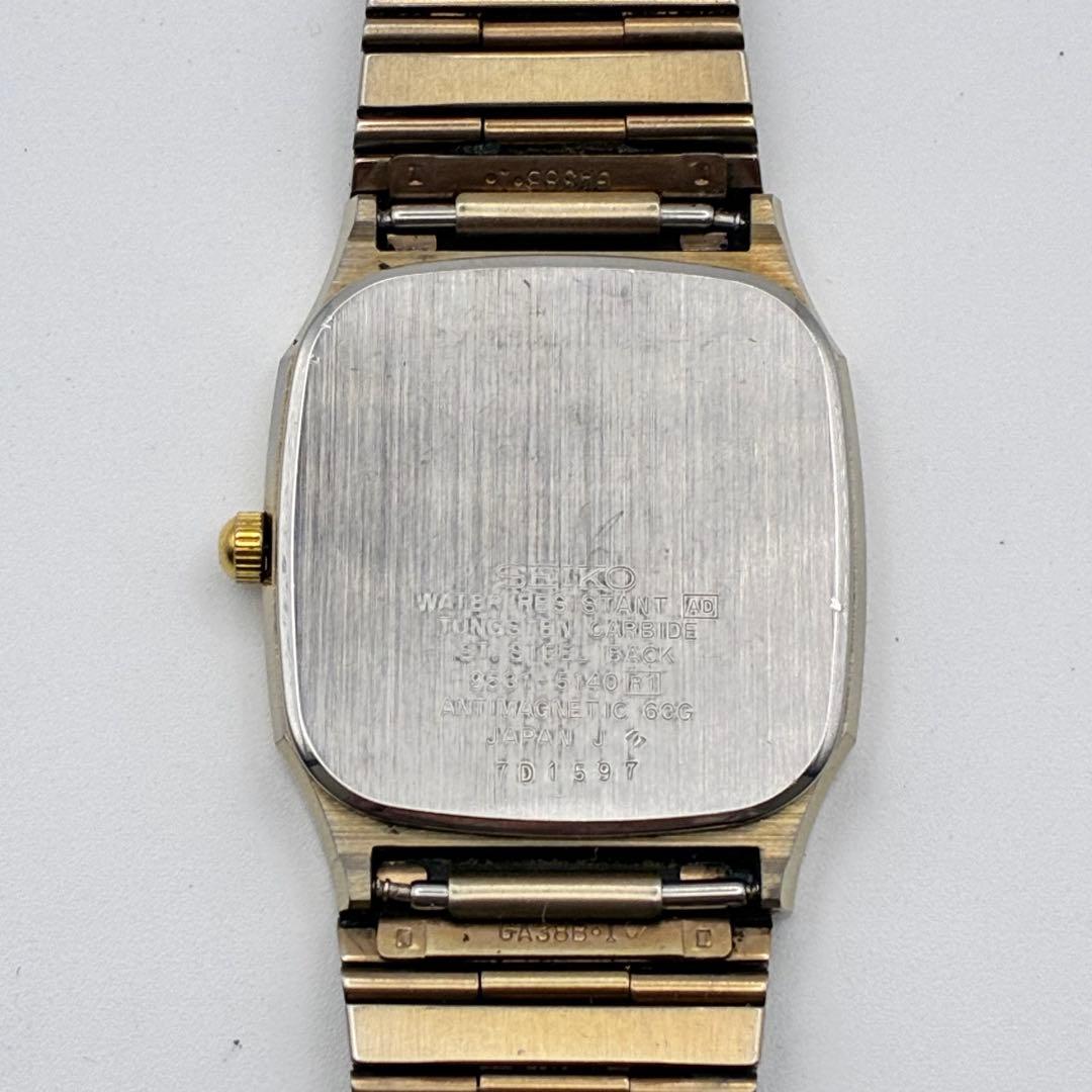 SEIKO セイコー　ドルチェ　腕時計　クォーツウォッチ　スクエア　ゴールド
