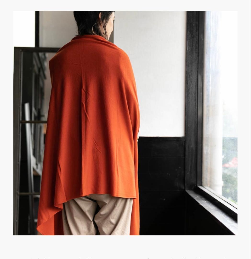 JOHN SMEDLEY ウール ワイドショール ミッドナイト