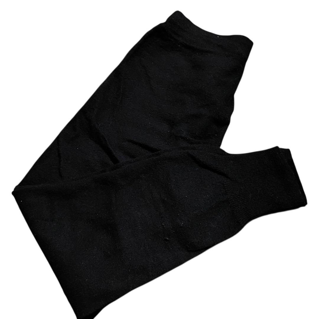veritecoureヴェリテクール ヤク ニットパンツ VCk-119 黒
