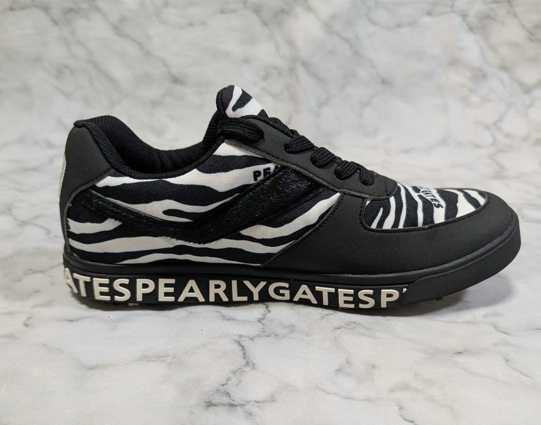 週末最終値下げ【PEARLY GATES 】ゼブラ柄 ゴルフシューズ☆25cm