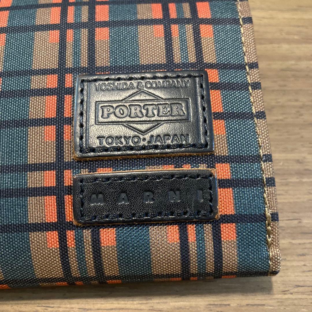 【極美品/小銭入れ未使用に近い】MARNI × PORTER 三つ折り財布
