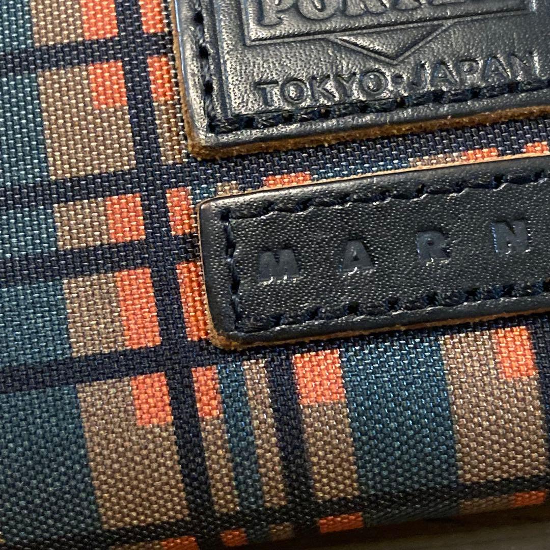【極美品/小銭入れ未使用に近い】MARNI × PORTER 三つ折り財布