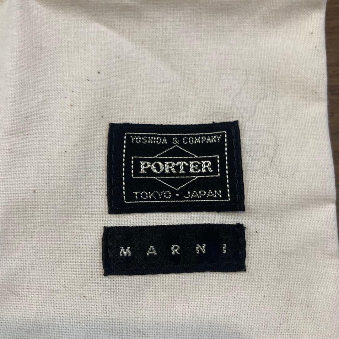 【極美品/小銭入れ未使用に近い】MARNI × PORTER 三つ折り財布