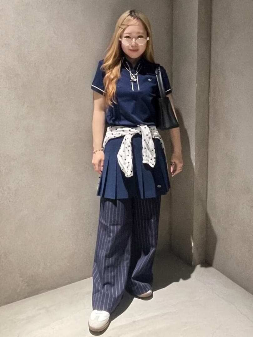 新品タグ付き 2XL アディダス セットアップ ポロシャツ プリーツスカート