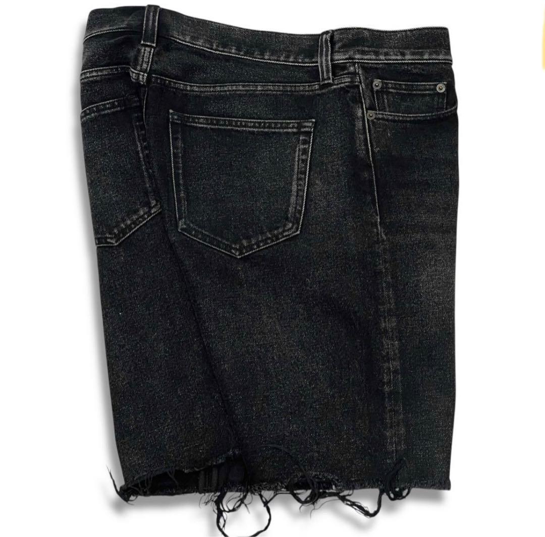 BALENCIAGA カットオフ ブラック デニム ショーツ 30 メンズ