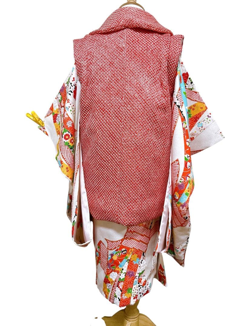 【専用出品】総絞り被布♡七五三　3歳　女の子　フルセット　レトロ　アンティーク