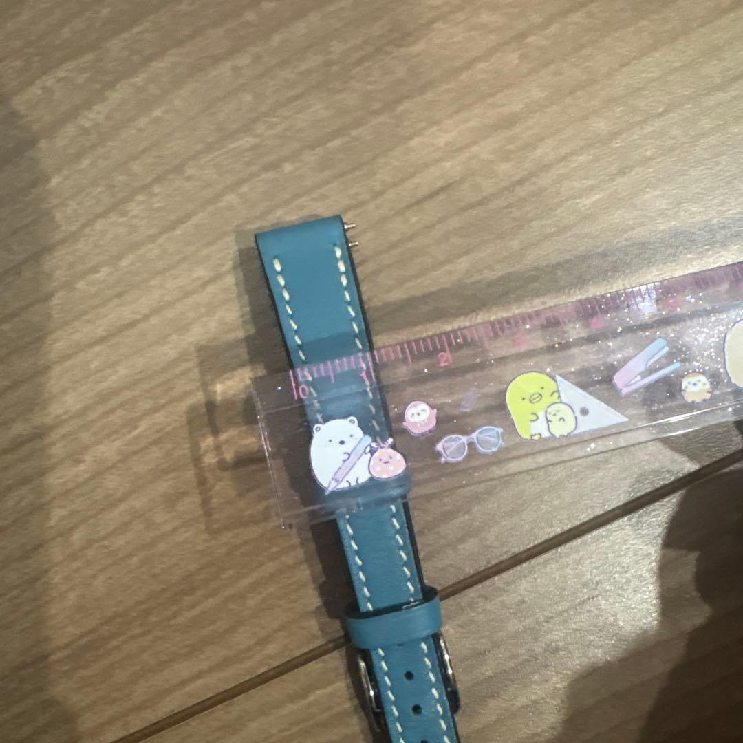 レザー時計バンド HERMES エルメス　青