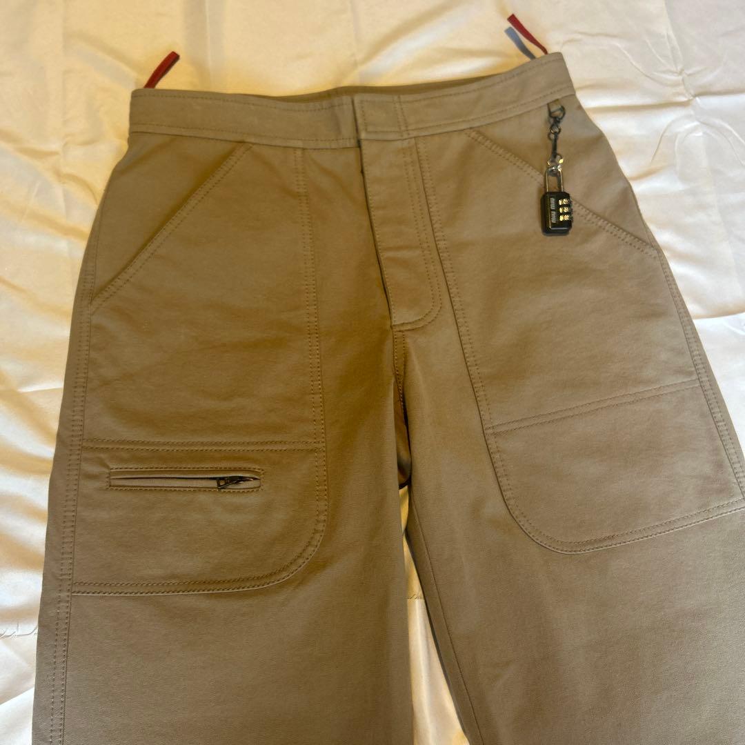 00s Prada sport gimmick cotton poly パンツ