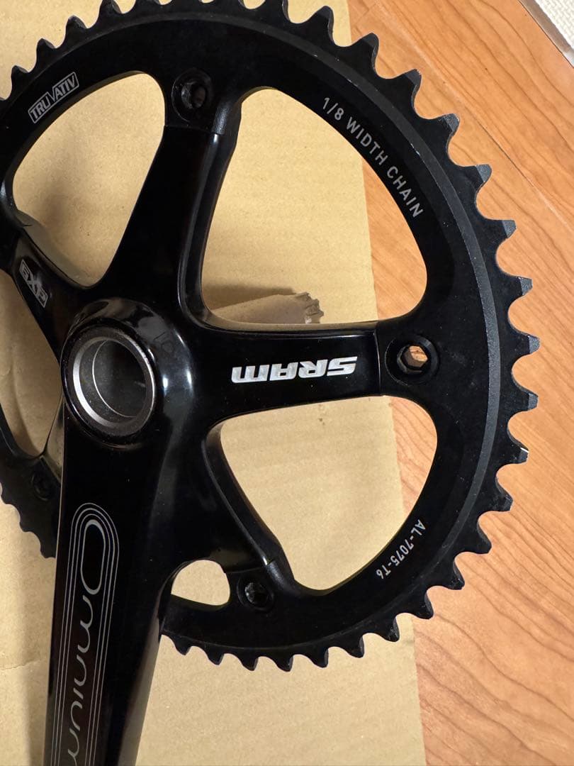 SRAM Omnium クランクアーム 48T ブラック　170mm BB付き