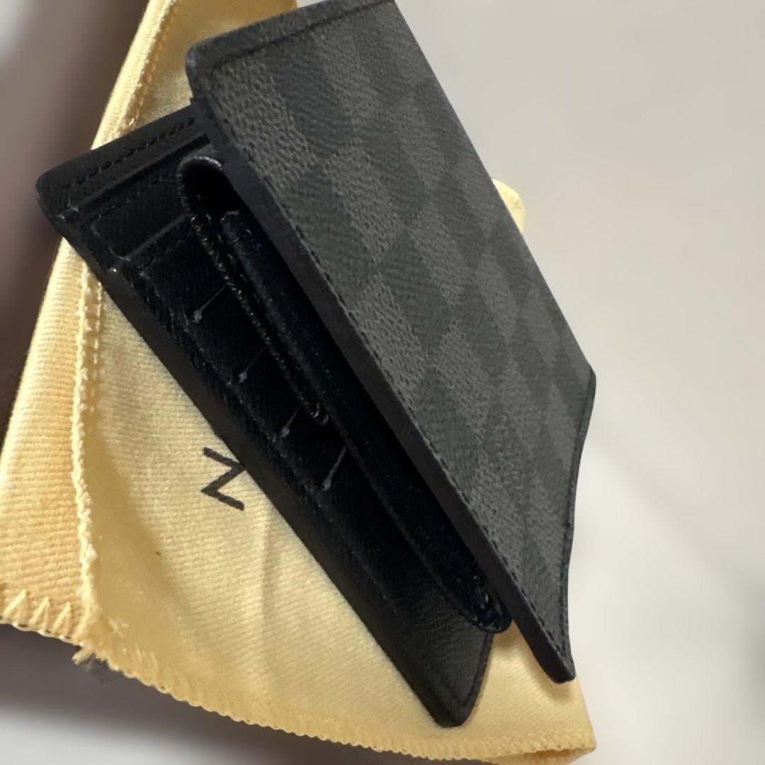 未使用品　ルイヴィトン　ダミエ　二つ折り財布　ケース