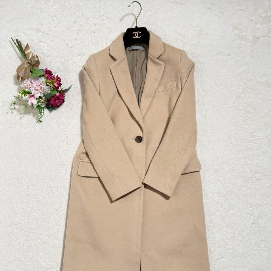 美品　セオリーリュクス　チェスターコート　ウールロングコート　高級感　ゆったり