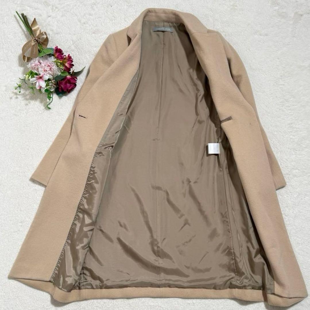 美品　セオリーリュクス　チェスターコート　ウールロングコート　高級感　ゆったり