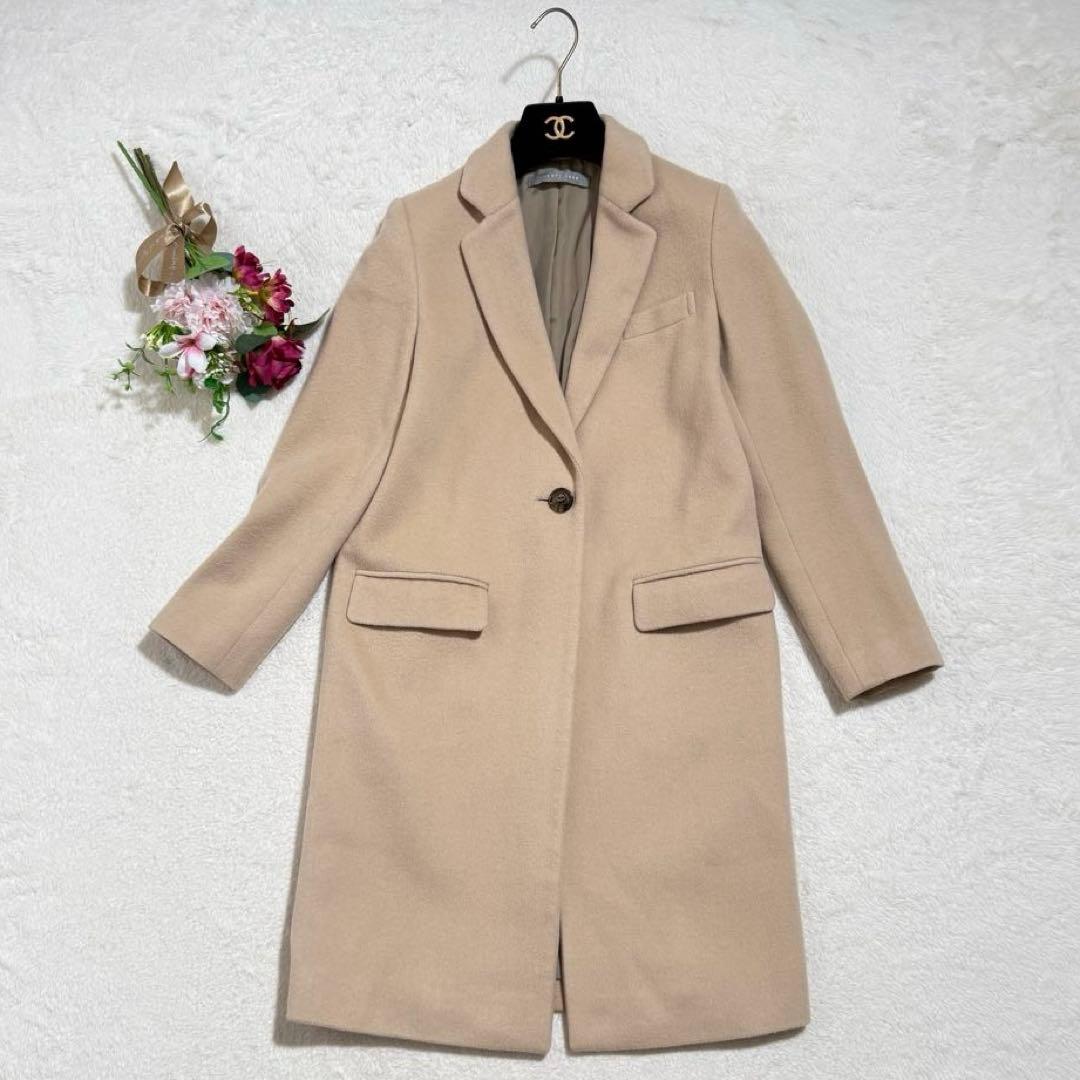 美品　セオリーリュクス　チェスターコート　ウールロングコート　高級感　ゆったり