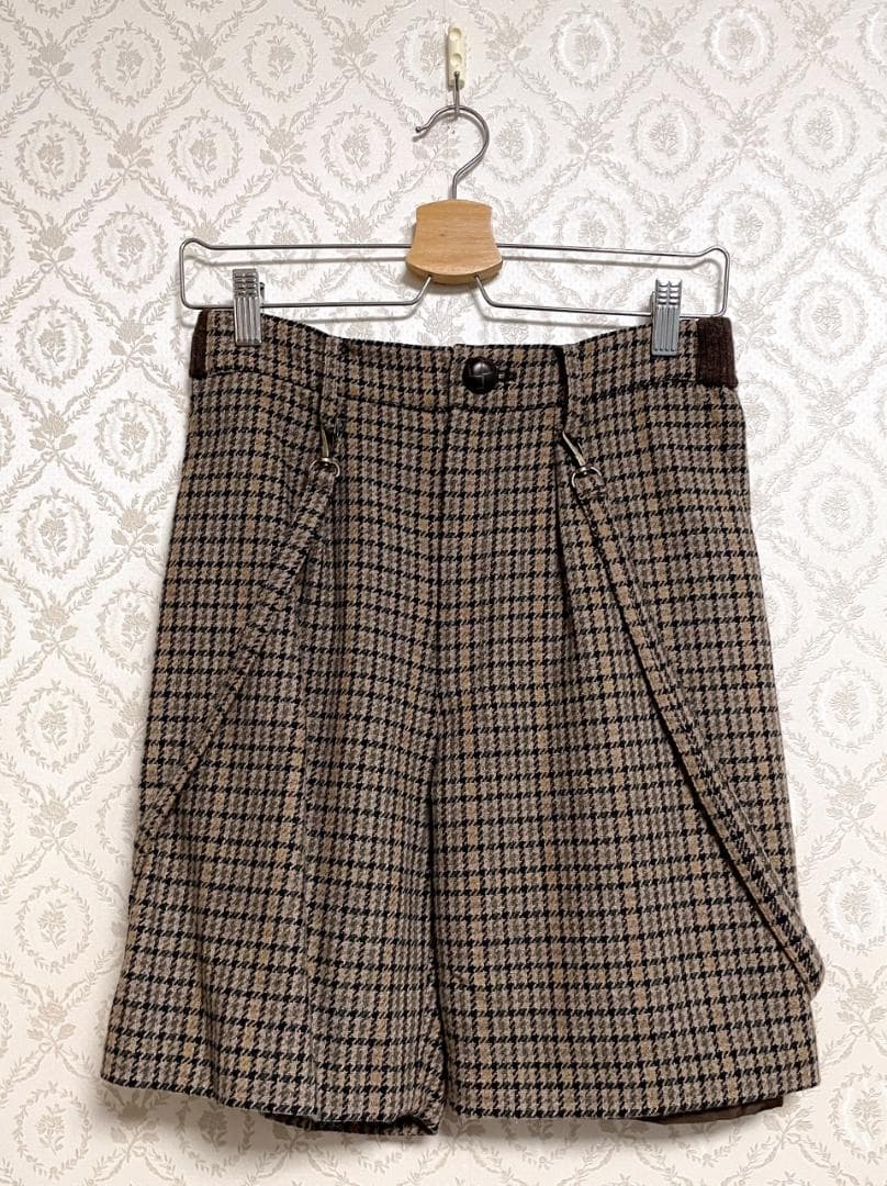 MILK ミルク 探偵風 ケープ マント コート パンツ チェック柄セットアップ