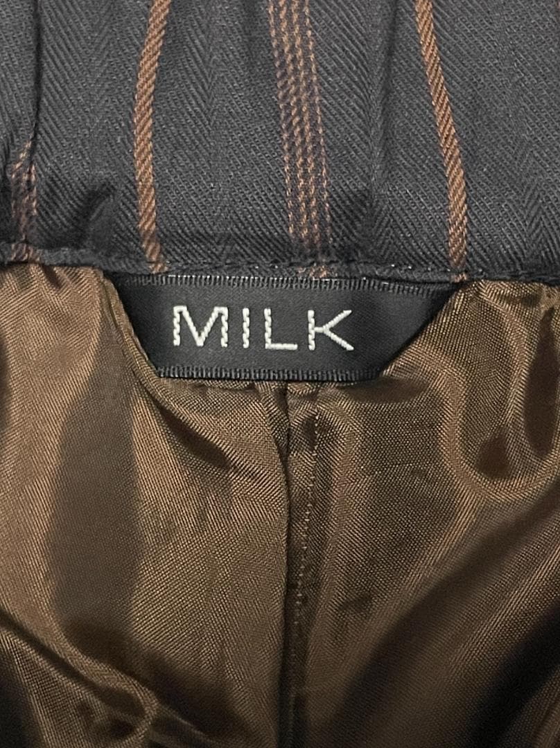 MILK ミルク 探偵風 ケープ マント コート パンツ チェック柄セットアップ