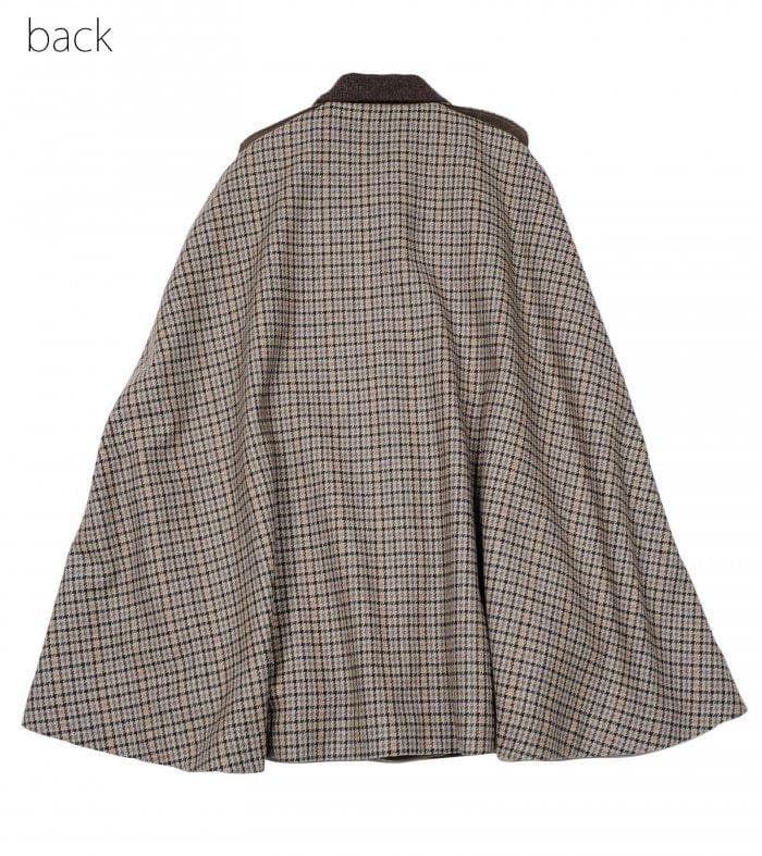 MILK ミルク 探偵風 ケープ マント コート パンツ チェック柄セットアップ