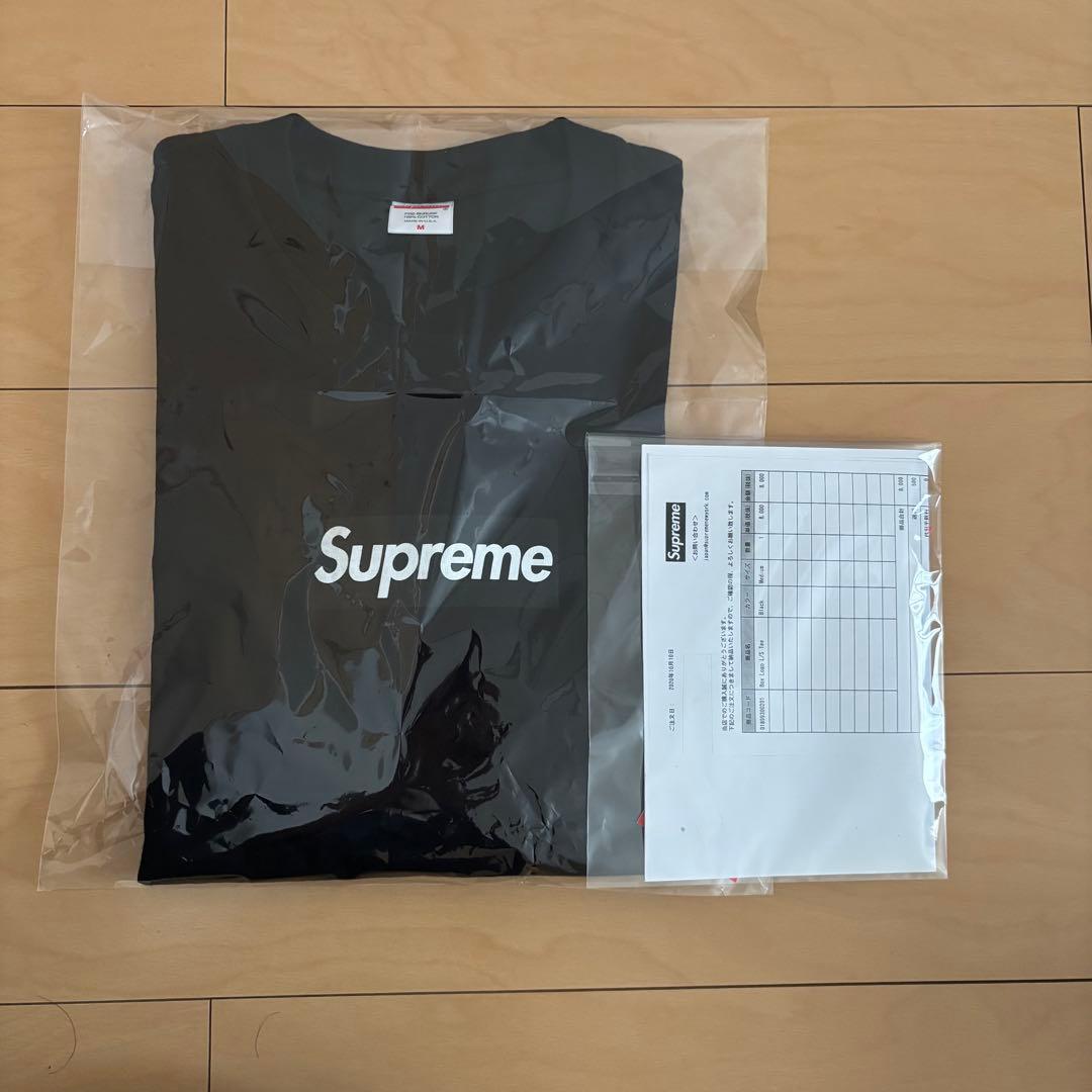 20FW Supreme Box Logo L/S Tee 黒M美品 キムタク