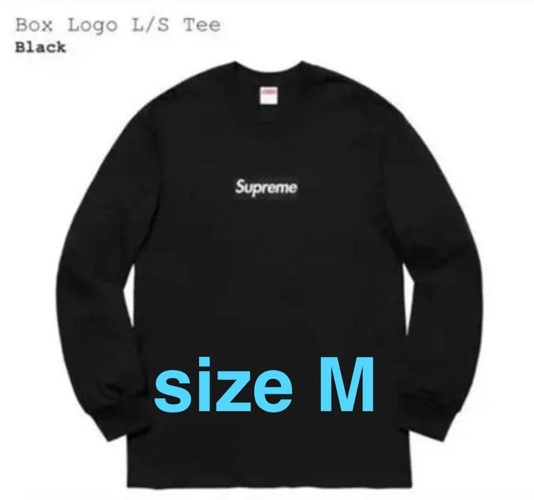 20FW Supreme Box Logo L/S Tee 黒M美品 キムタク