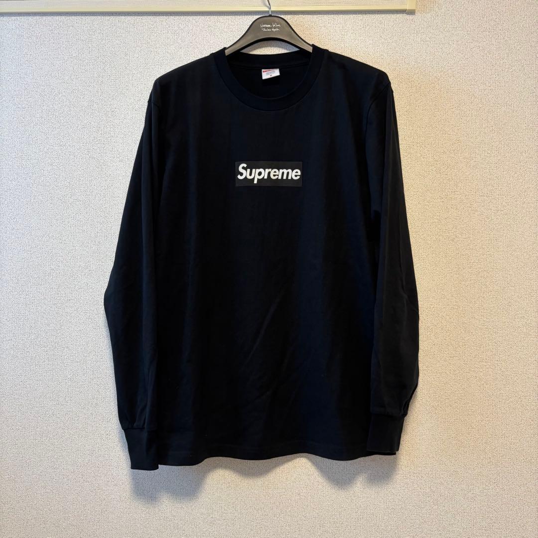 20FW Supreme Box Logo L/S Tee 黒M美品 キムタク