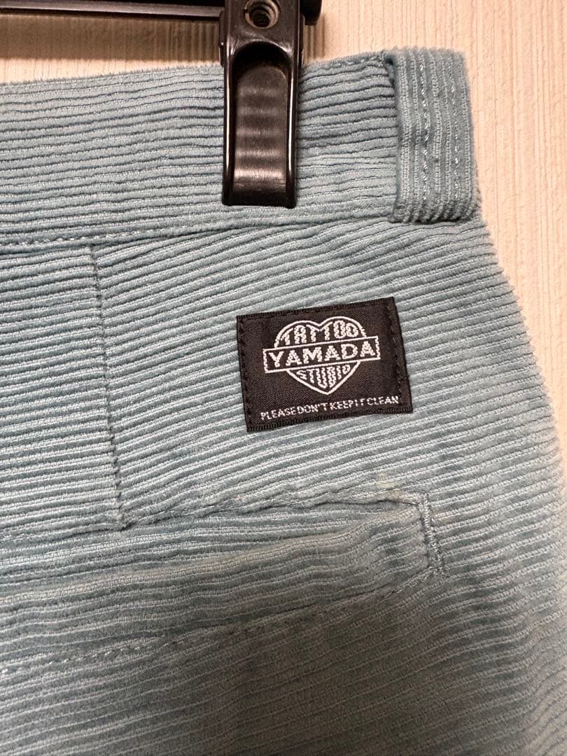 完売品　タトゥースタジオヤマダ　コーデュロイパンツ　ライトブルー