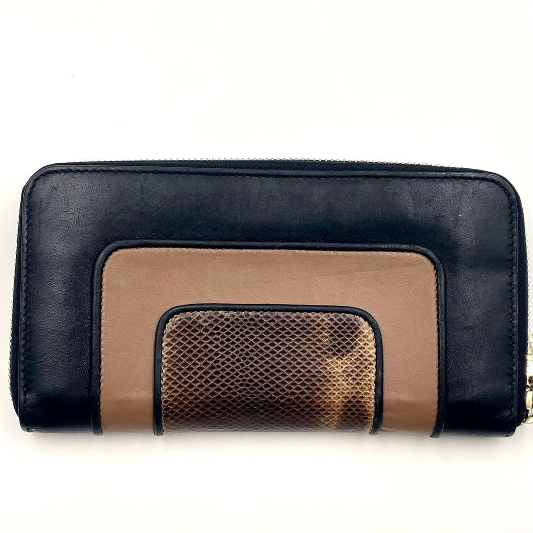 BVLGARIブルガリ 長財布 ラウンドジップ セルペンティ×パイソン スネーク