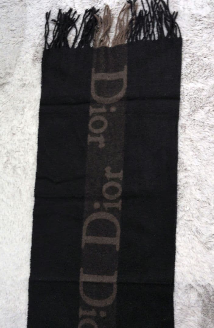 Christian Dior マフラー ブラック