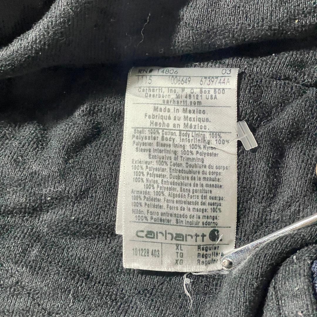 00s メキシコ製 ブラック カーハート デトロイトジャケット ダックXL