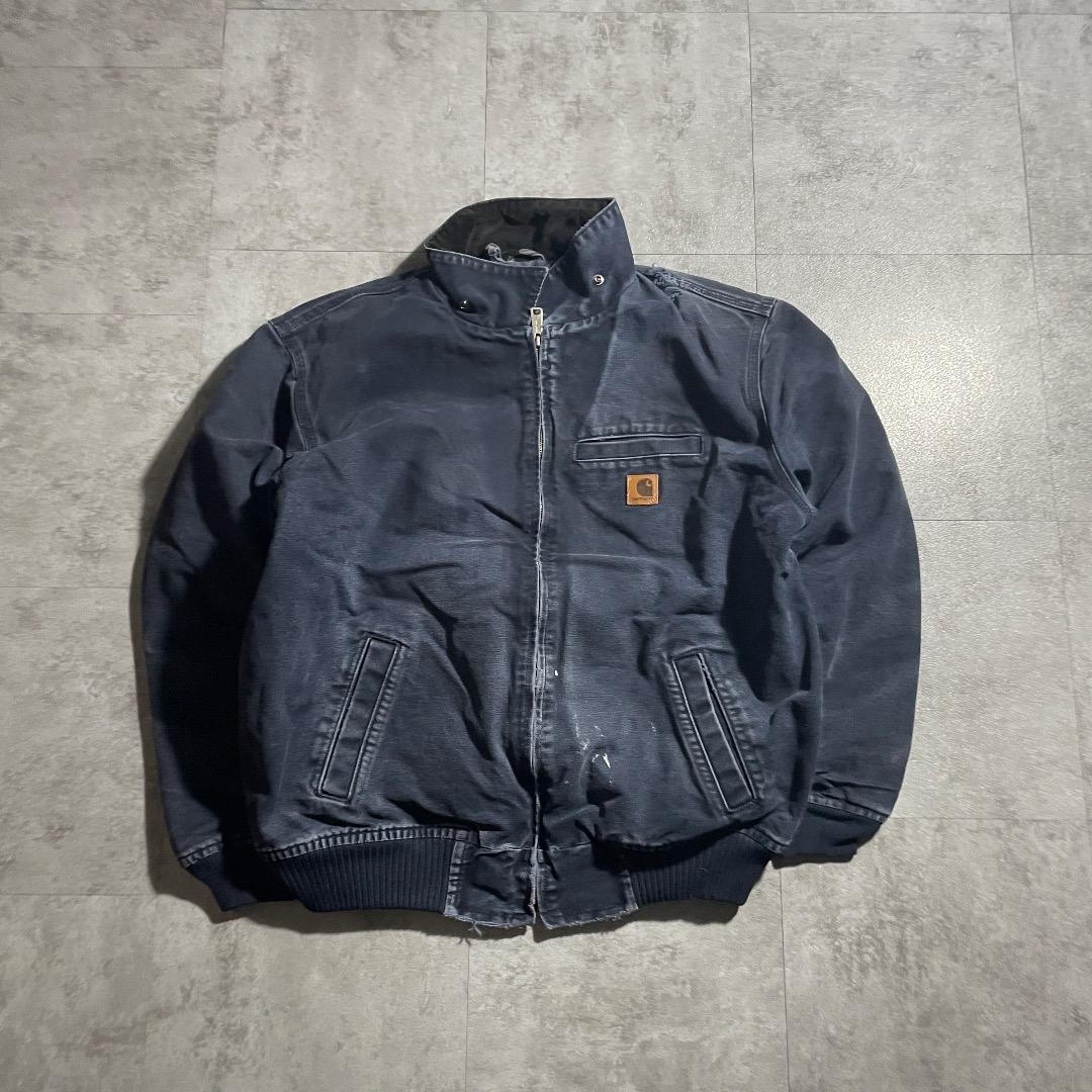 00s メキシコ製 ブラック カーハート デトロイトジャケット ダックXL