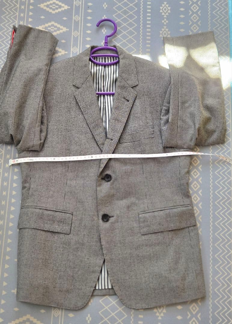 THOM BROWNE. グレー チェック柄 ジャケット