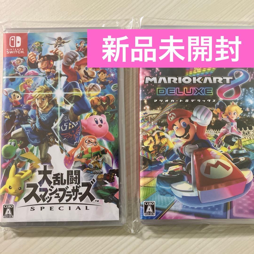 新品未開封　大乱闘スマッシュブラザーズ&マリオカート8デラックス