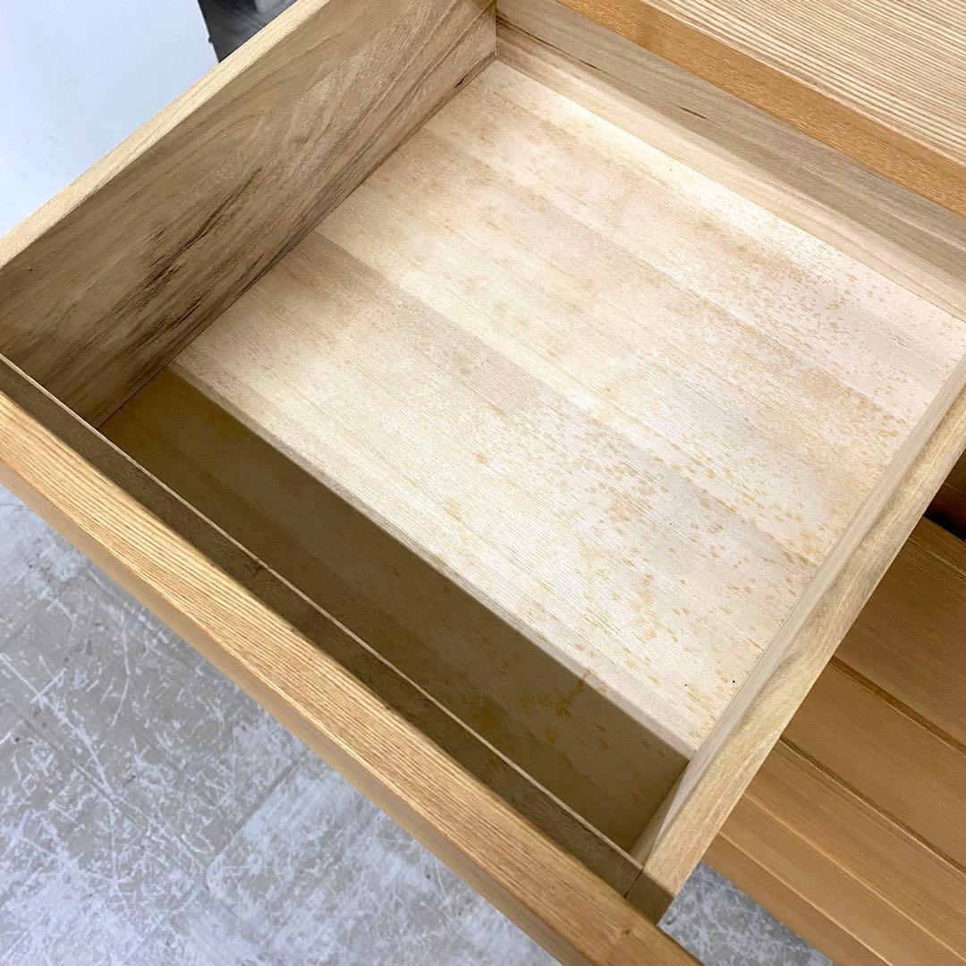 MUJI 無印良品 チェスト 引き出し 収納 6段 タモ材突板