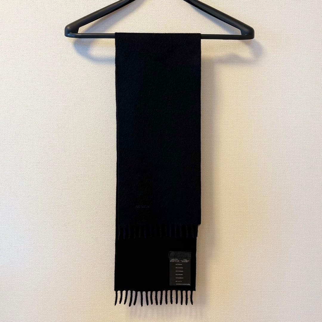 PRADA ネイビーカシミヤ マフラー（美品）