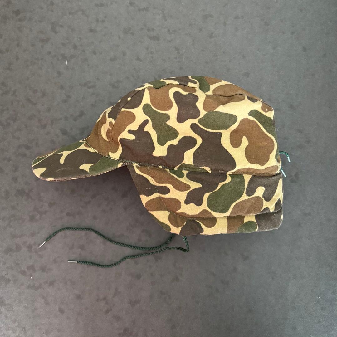 Vintage エディーバウアー グースダウン トラッパーハット カモ