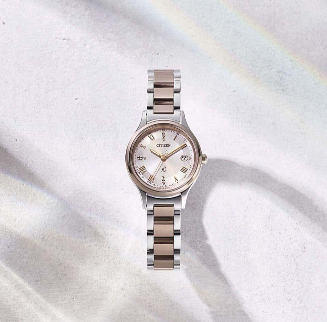 【美品】シチズン□クロスシー□さくらピンク□ES9496-64W