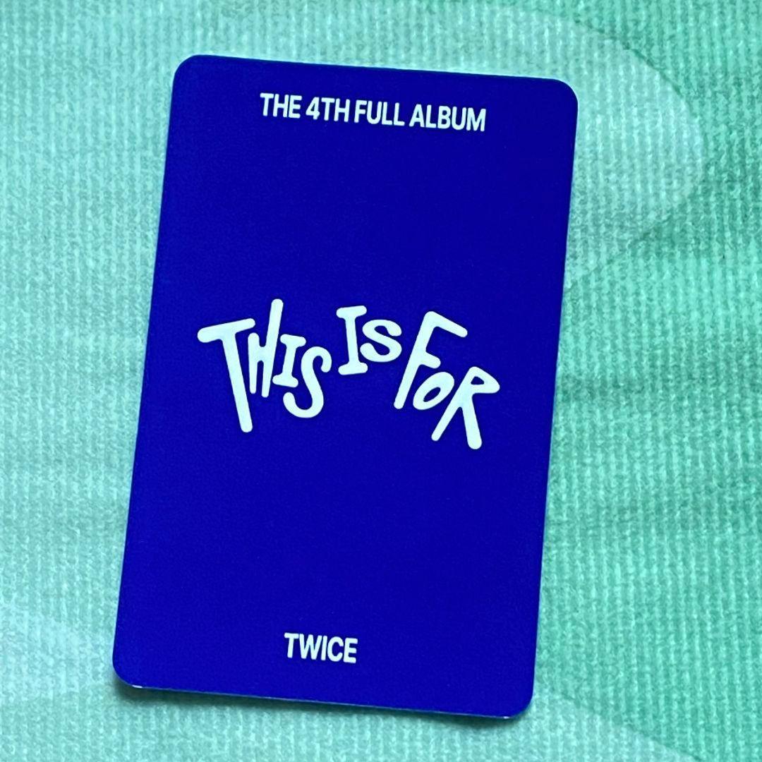 TWICE ツウィ THIS IS FOR 事前収録 トレカ