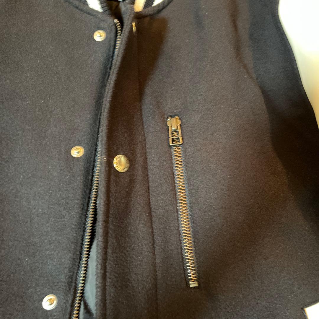 BEAMS HERTE スタジャン　Sサイズ/ブラック/ホワイト