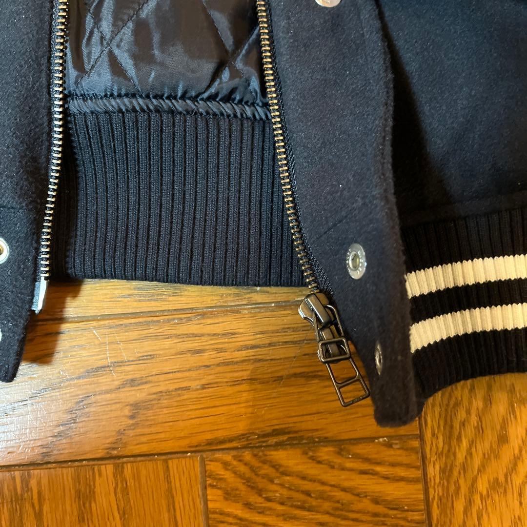 BEAMS HERTE スタジャン　Sサイズ/ブラック/ホワイト