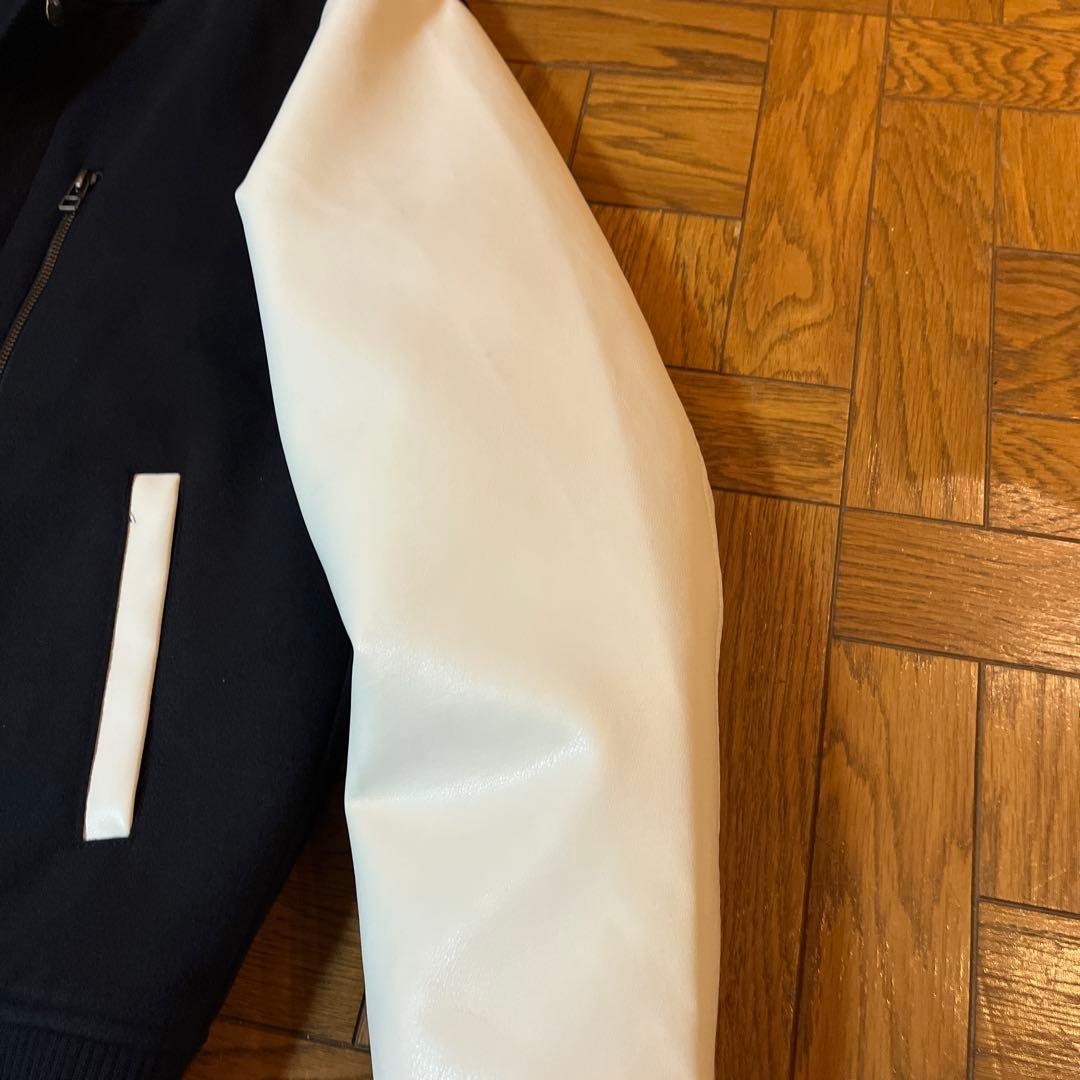 BEAMS HERTE スタジャン　Sサイズ/ブラック/ホワイト