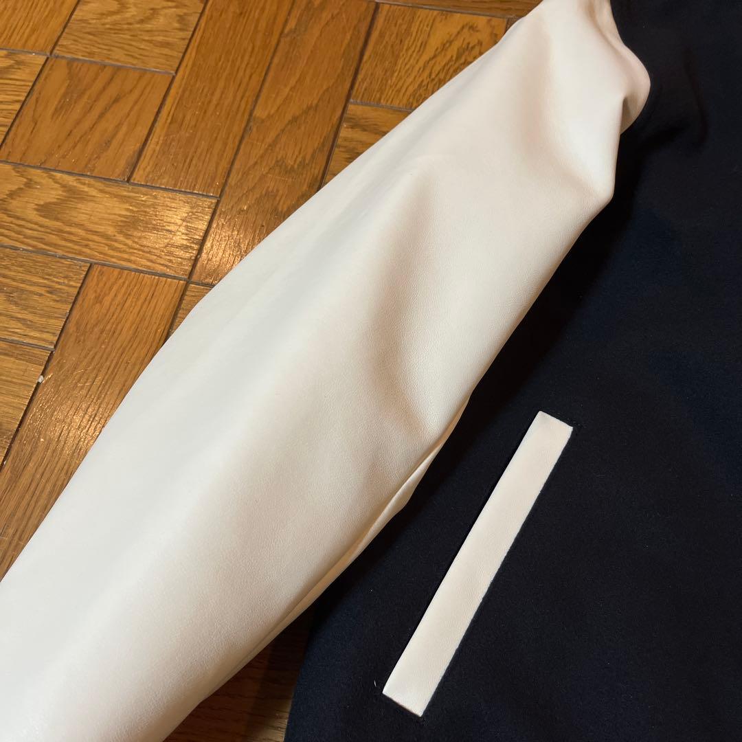 BEAMS HERTE スタジャン　Sサイズ/ブラック/ホワイト